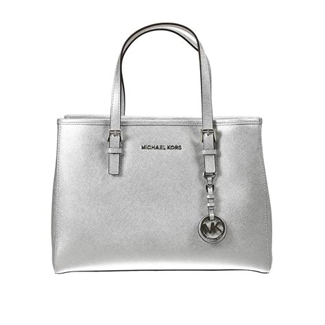 bolso michael kors plateado|bolso bandolera.